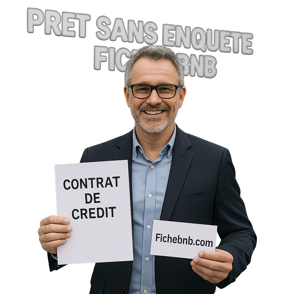 PRÊT SANS ENQUÊTE POUR FICHÉ BNB