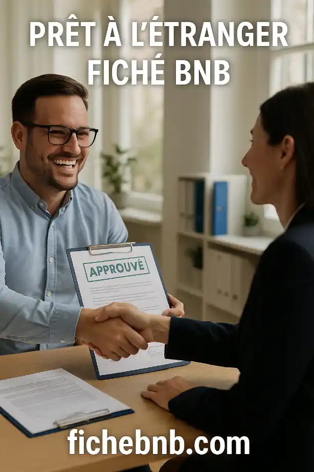 PRÊT À L’ÉTRANGER POUR FICHÉ BNB