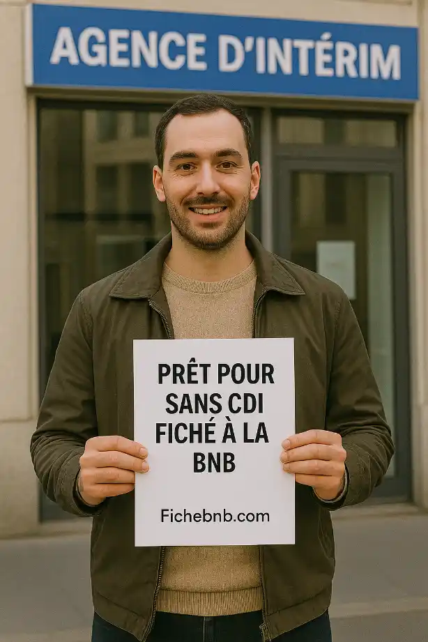 PRÊT SANS CDI OU INTÉRIMAIRE FICHÉ BNB