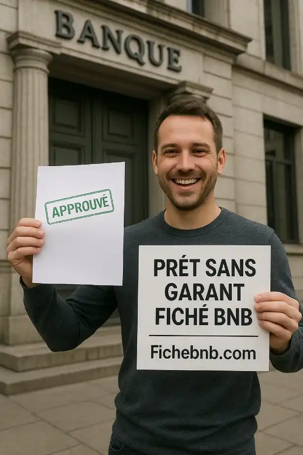 PRÊT SANS GARANT/CO-EMPRUNTEUR POUR FICHÉ BNB