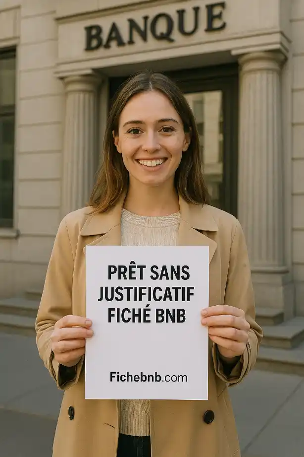 PRÊT SANS JUSTIFICATIF DE REVENUS POUR FICHÉ BNB